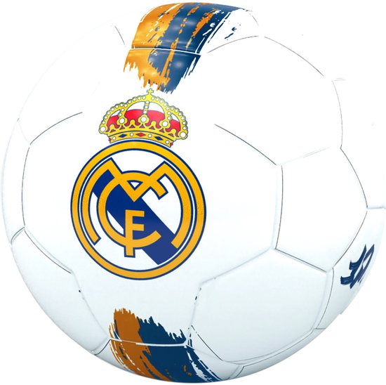 Ballon de football avec grand logo du Real Madrid