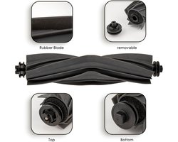 2-pack rolborstel voor Dreame robotstofzuigers, vervanging hoofdborstel