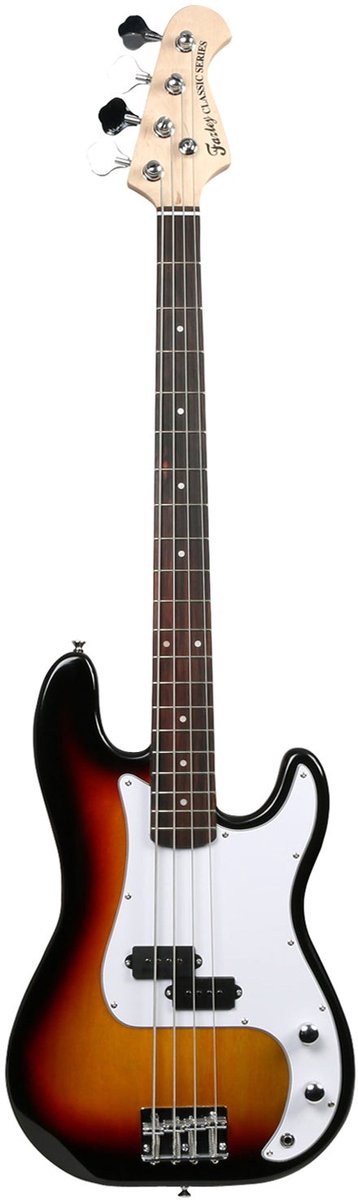 Fazley FPB118SB elektrische bas gitaar (sunburst)