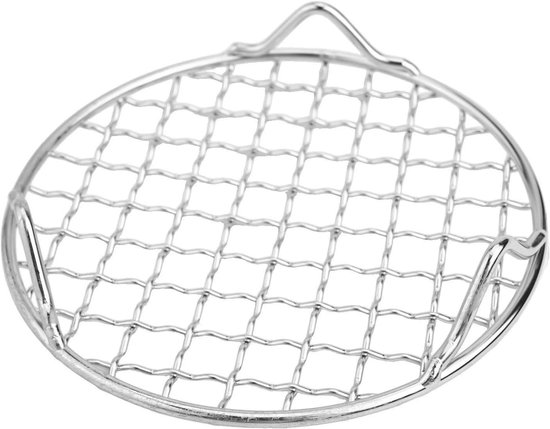 Rond Roestvrijstalen Grillrek 15 Cm Met Stabiele Voeten, Multifunctioneel Barbecue Gaas voor Koken Afkoelen en BBQ Accessoires van Merkloos — afbeelding 5