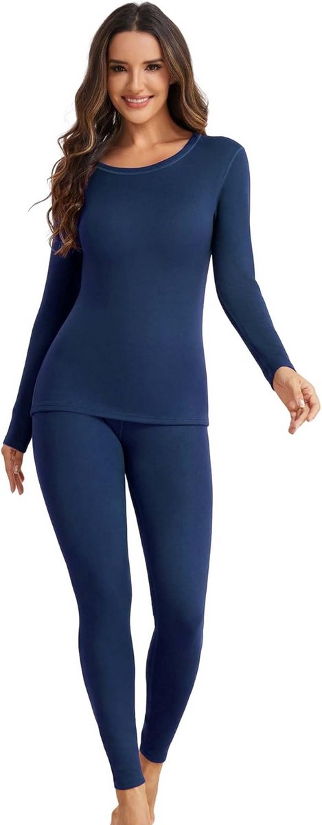 Warm Thermo Ondergoed Dames met Fleece Voering – Ademend Thermokleding voor Skiën en Koud Weer Warm Thermo Ondergoed Dames met Fleece Voering – Ademend Thermokleding voor Skiën en Koud Weer