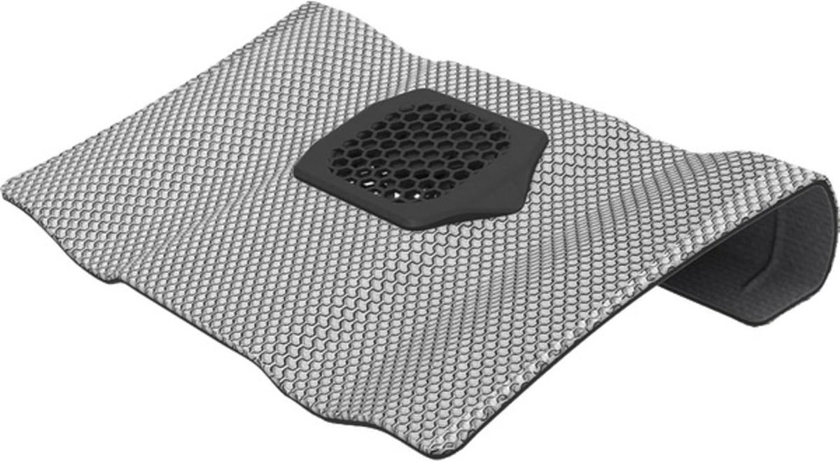 Laptop Platform Fan voor Koeling - Grijs/Zwart