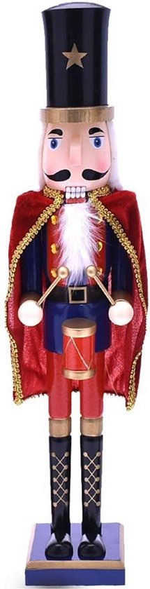 THE TWIDDLERS XL Houten Kerst Notenkraker Soldaat met Standaard, Groot THE TWIDDLERS XL Houten Kerst Notenkraker Soldaat met Standaard, Groot