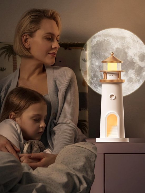 LED Nachtlampje met Maankleur Projectie en Afstandsbediening van Merkloos — afbeelding 5