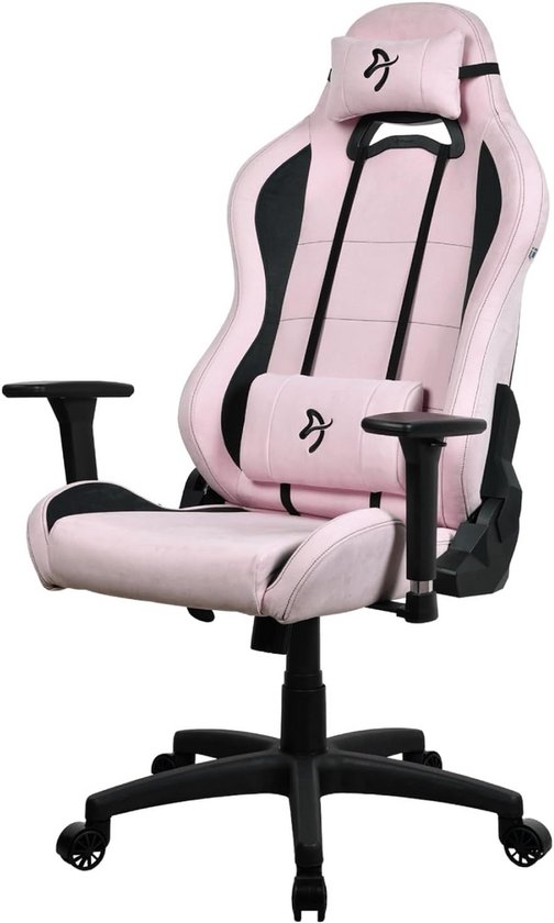 YUMISU 2050 Gaming Stoel Ergonomische, Grijs/Rood Computerstoel met Memory Foam Kussen in Velours – Bureaustoel met memory foam neksteun stoffen met 4D armleuningen – Gaming Chair 150 kg