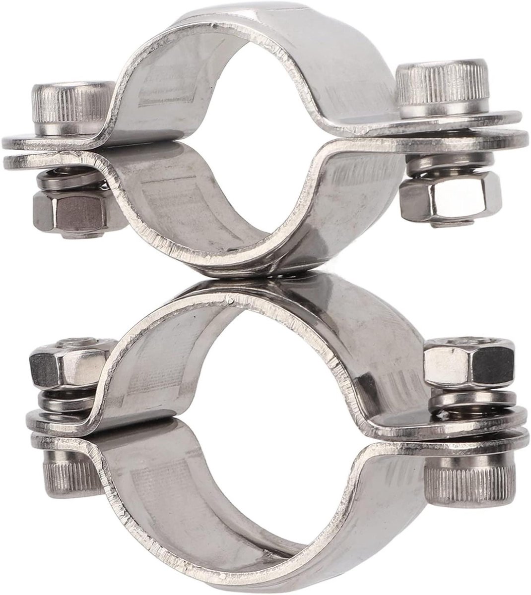 Allecta - Heavy Duty Swivel Klem van Roestvrij Staal 316 - Handgreep Platte Pijp Beugel - Multi Purpose - Geschikt voor Jacht - 0,98 x 3,2 cm