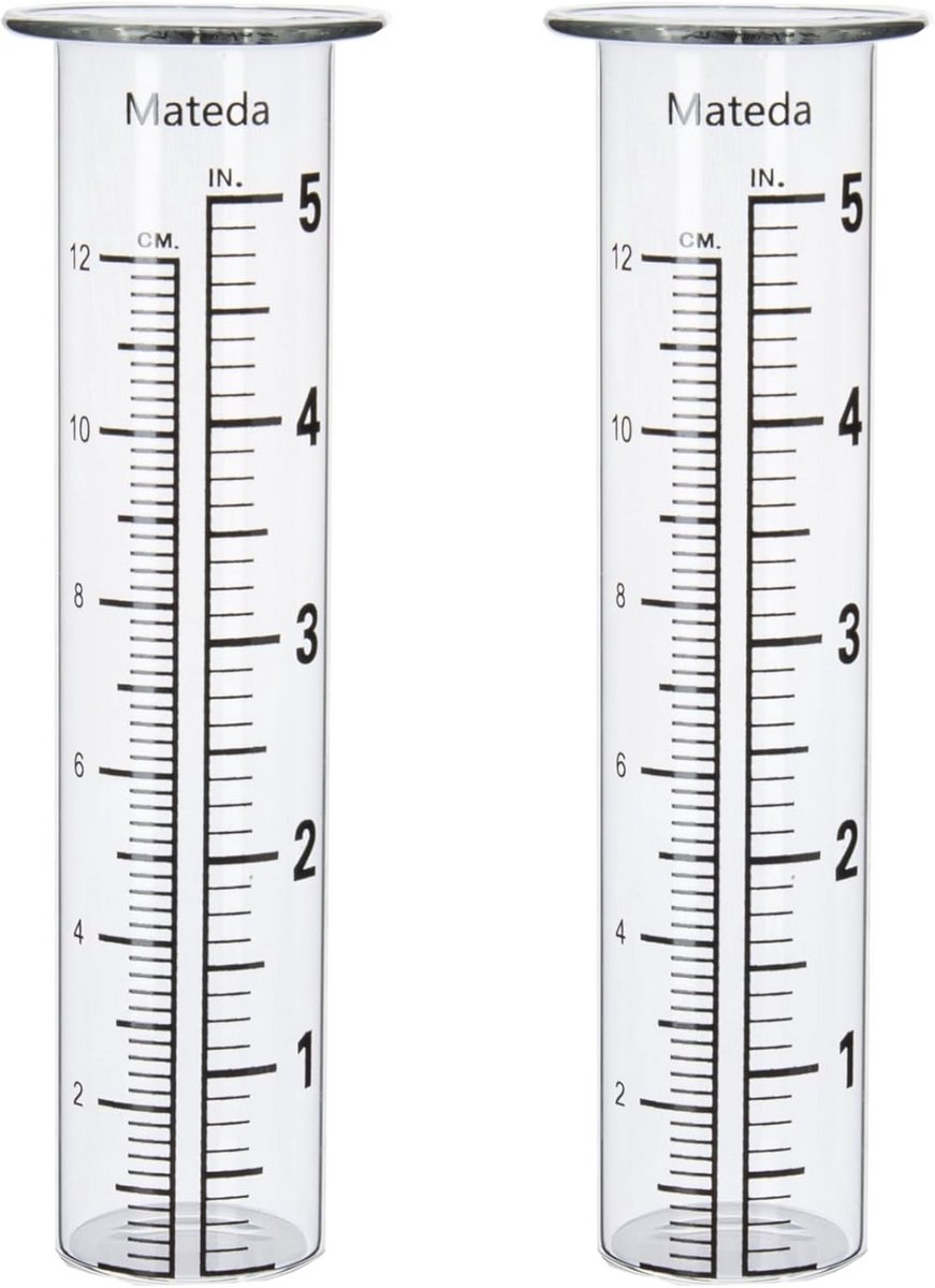 5 inch regenmeter buis - 2 stuks voor tuin en buitengebruik