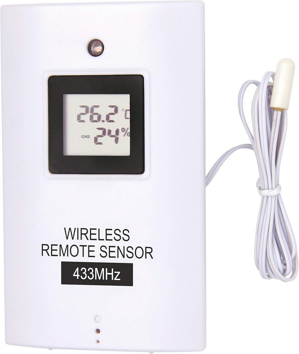 Draadloze buitensensor voor weerstations en thermometers