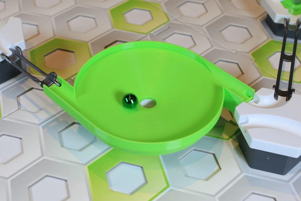 Knikkerbaan Accessoire: Dubbele Ingang Spinner Set