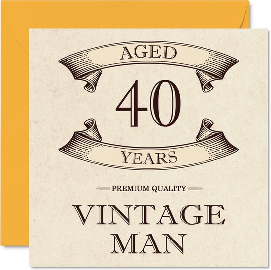 Leuke 40e verjaardagskaarten voor mannen - originele wenskaarten voor ...