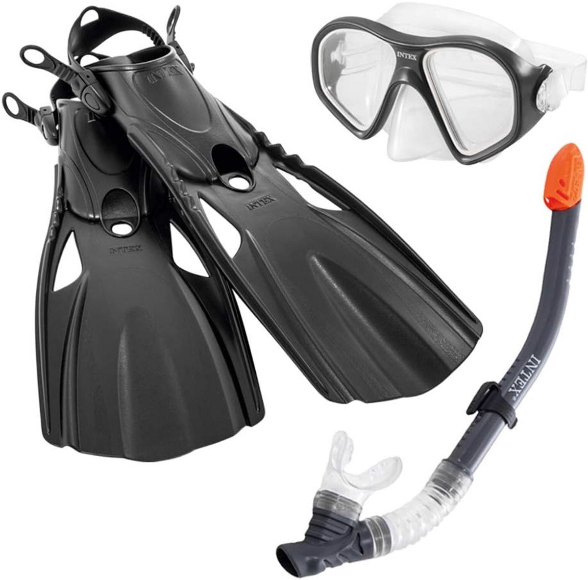 Snorkelmasker met Snorkel voor Kinderen vanaf 8 Jaar - Zwart