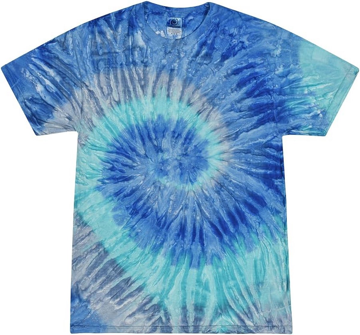 Unisex Batik T-shirt 'Swirl' - Handgeverfd Katoen met Uniek Patroon