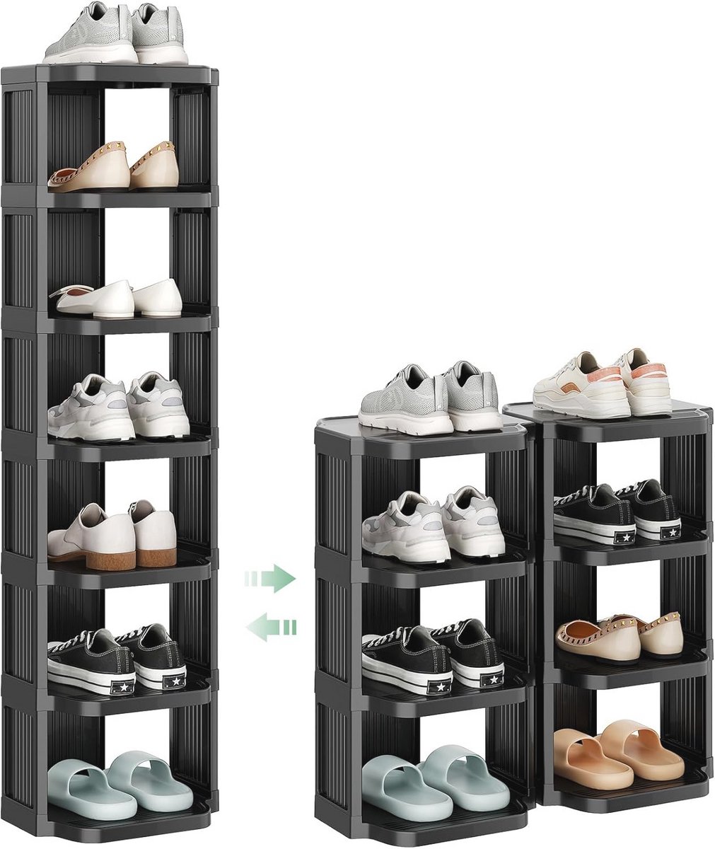 Schoenenrek met 7 niveaus - Ruimtebesparend en stevig