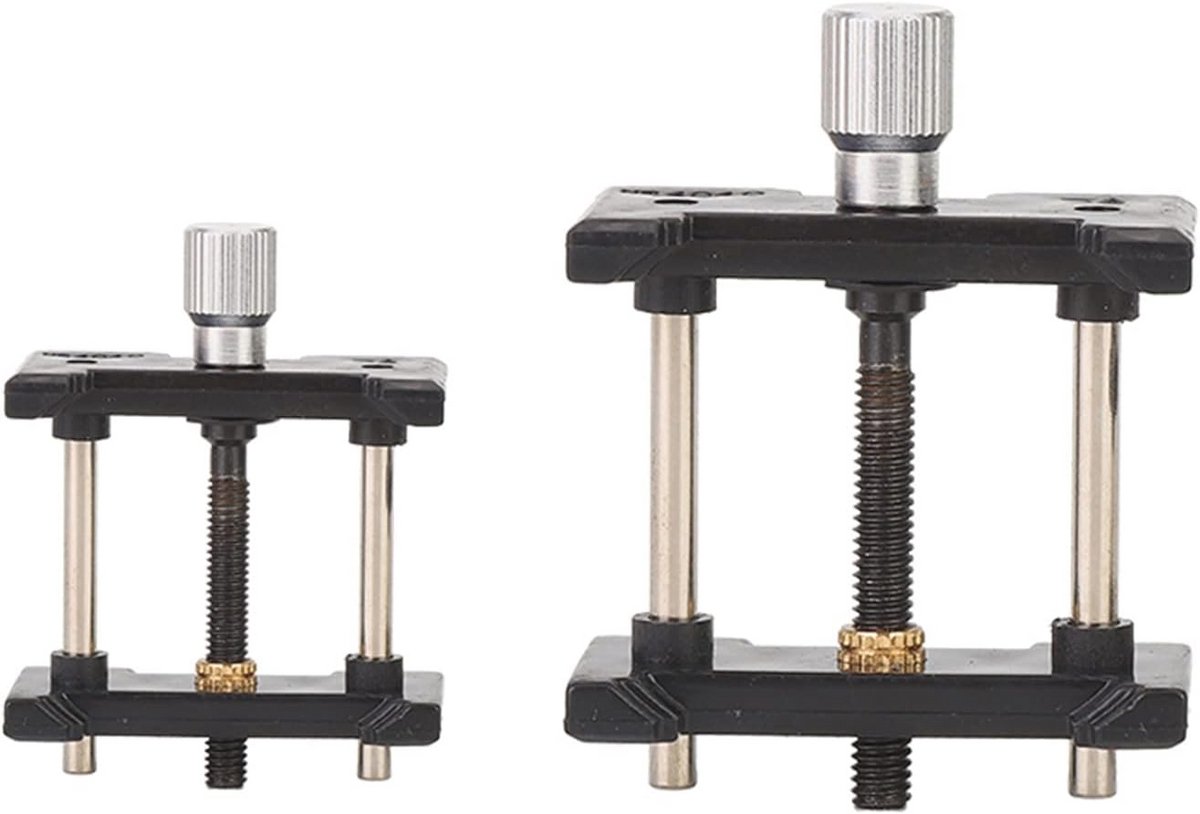 2 Stuks Zwarte Kunststof Horlogehouders voor Horlogereparatie