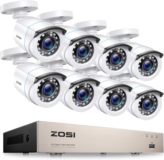 Anlapus 1080p 4in1 Caéra de Surveillance Extérieure, Caéra de