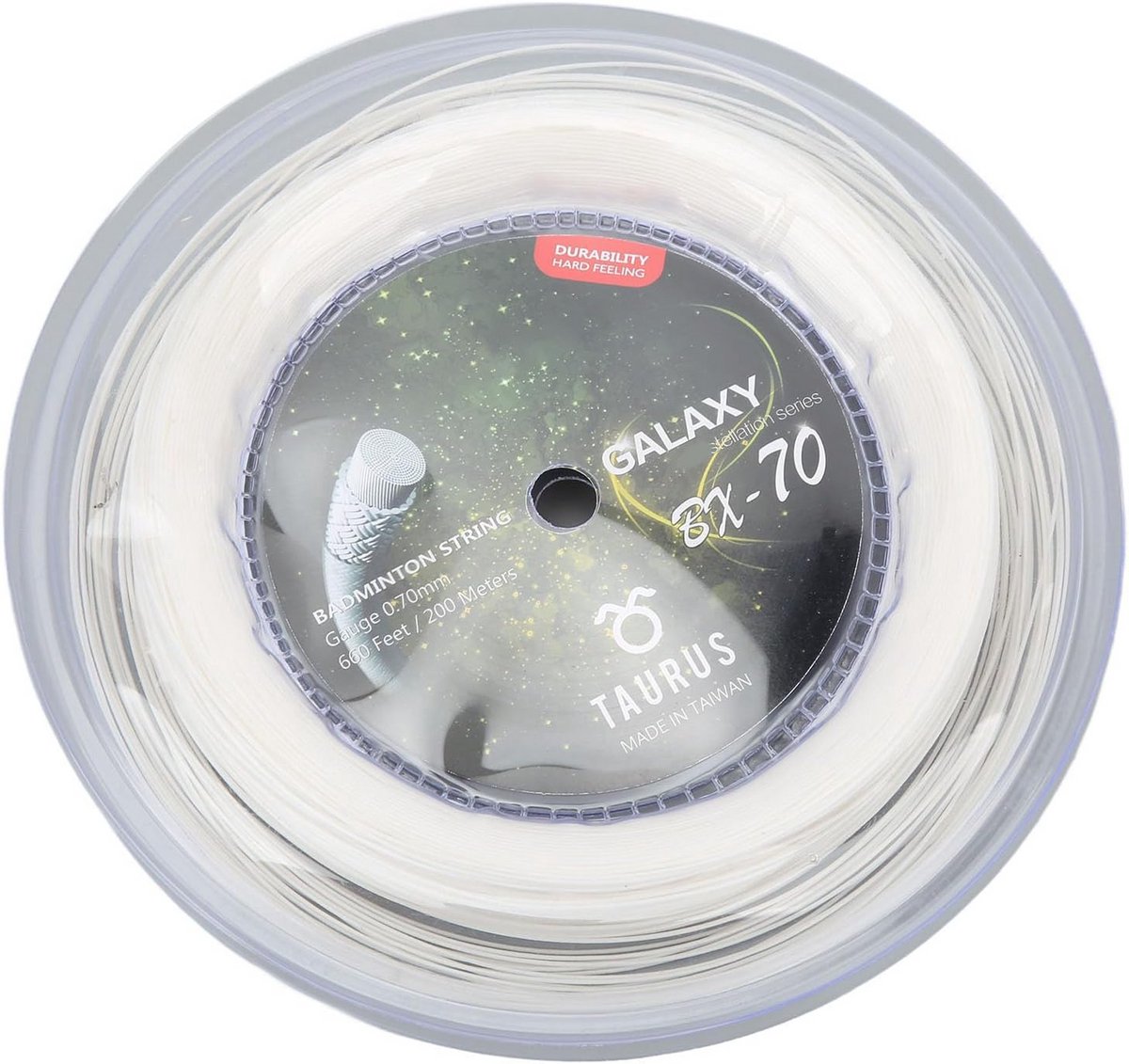 0,7 mm badmintonracketsnoer - nylon multifilament - 200 meter - hoog elastisch