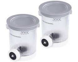 Accessoires voor ijsmachines, dessertbakjes, geschikt voor Ninja Swirl NC700 serie ijs- en softijsmachines, BPA-vrij, vaatwasmachinebestendig, grijs.