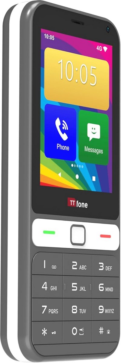 Eenvoudige 4G Telefoon met Android en Dual SIM - 2,8 Inch Touchscreen en Toetsenbord
