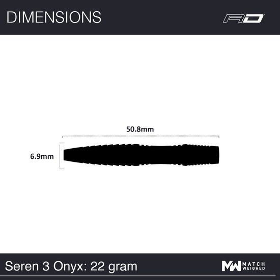 Red Dragon Seren Onyx 3 90% - Dartpijlen van Red Dragon — afbeelding 2