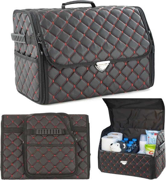 Kofferbak-organizer, opvouwbare -kofferbak-organizer met meerdere vakken, kofferbak-opbergdoos voor elke auto, vrachtwagen, auto-accessoires voor outdoor-activiteiten