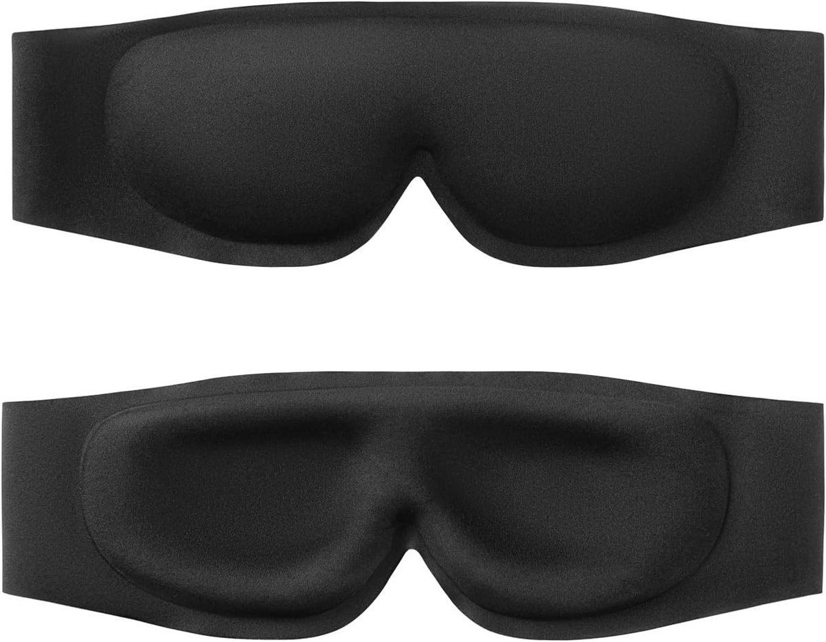 Oogslaapmasker met comfortabel ontwerp en 100% verduistering - niet-verstelbare hoofdband