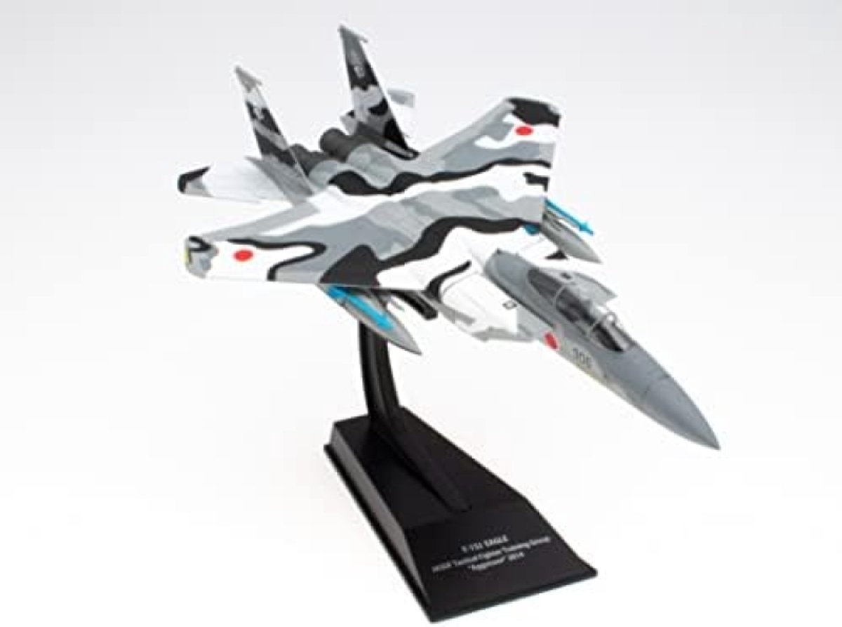 Militair Gevechtsvliegtuig 1/100 - F-15J Eagle Japan Zelfverdedigingskrachten Agressor 2014 - Combat Planes Collection - Metalen Modelvliegtuig