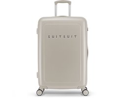 SUITSUIT Valise de voyage 76x48x29 - Valise à roulettes - Valise légère - Verrouillage TSA - Valies Grande - 90L - Natura valies Bleached Sand - Beige