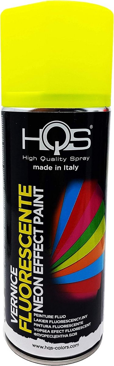 Fluorescerende Spuitverf Geel 400 ml - Hoogwaardige Sneldrogende Verf