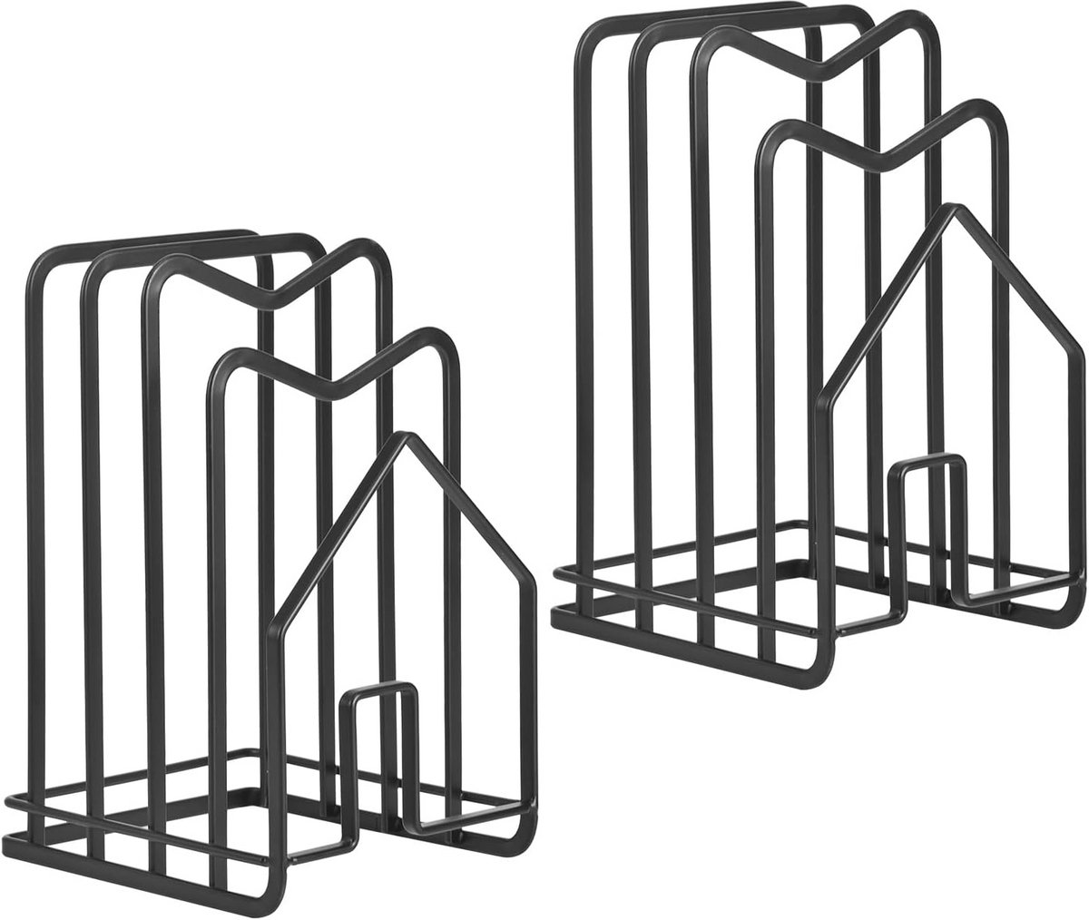 Set van 2 Snijplankhouders en Opbergplank - Keuken Organizer voor Deksel en Snijplank