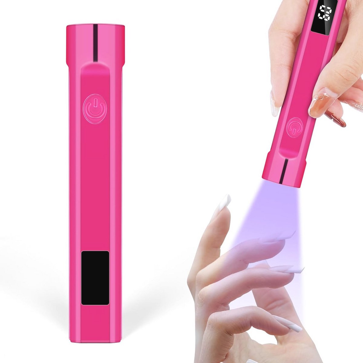 Oplaadbare Draagbare UV-Nagellamp met Timer en LED-Scherm