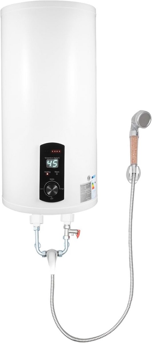 Elektrische Boiler 45 Liter - Wandhangend Warmwaterboiler 2000 W met LED-Scherm