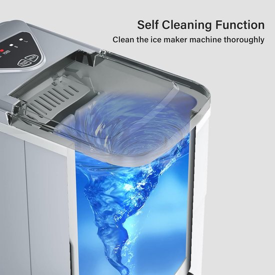 IJsblokjesmachine met Zelfreinigende Functie - Snelle IJsproductie van 15kg/24u en Stil Geluid van Merkloos — afbeelding 5