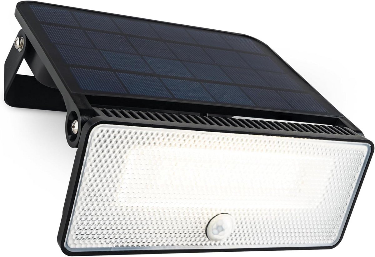 Buitenlamp op zonne-energie met bewegingsmelder - 1600 lumen, IP54 waterdicht, 3 lichtmodi