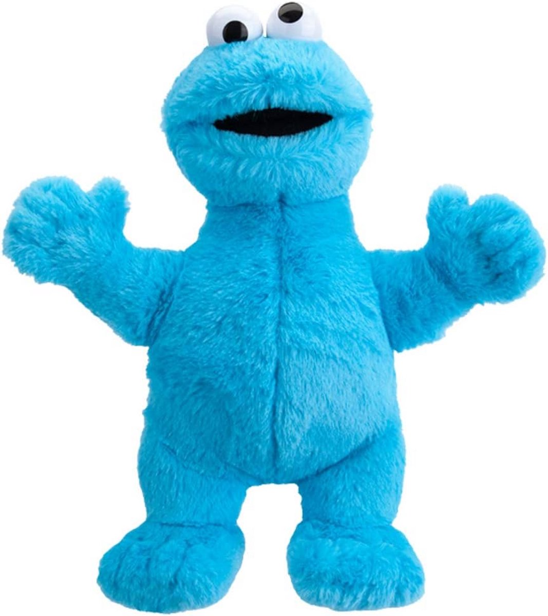 Grote Officiële Pluche Cookie Monster - 30cm Sesamstraat Speelgoed