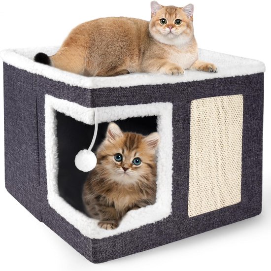 Kattentunnelbed, kattenbedden voor binnenkatten, kattentunnel