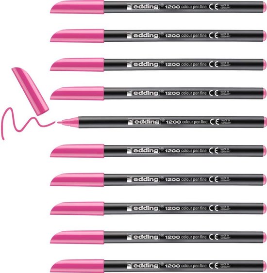 Mr. Pen Zwarte viltstiften, 6 stuks, medium punt (0,7 mm), geen