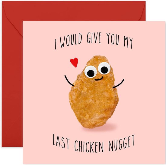 Grappige Verjaardagskaart voor Mannen en Vrouwen - Laatste Kip Nugget ...
