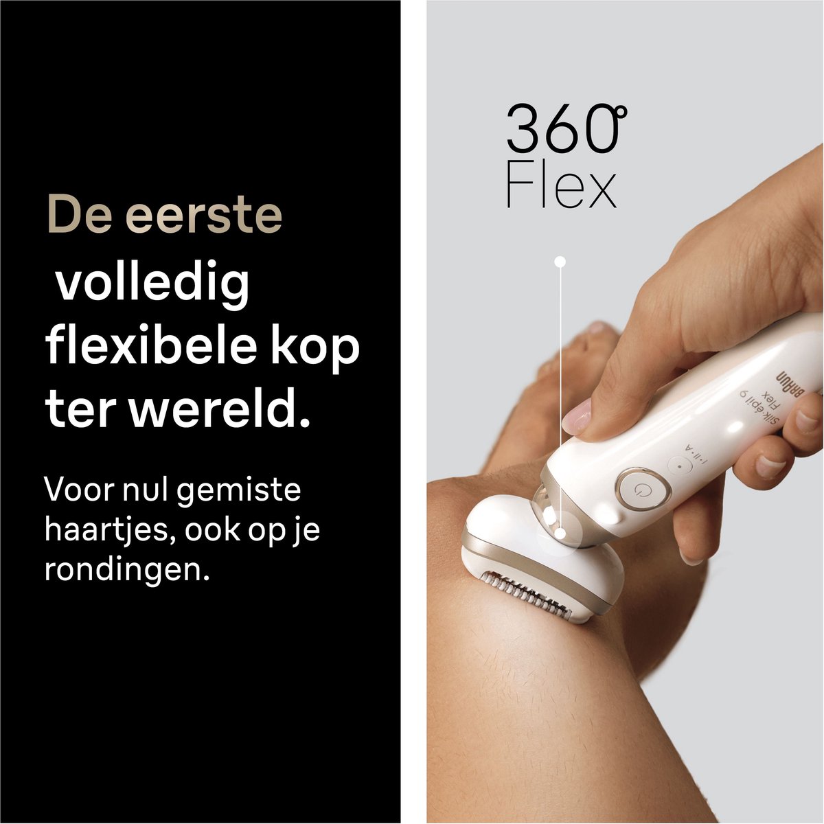 Braun Silk·épil 9 Flex 9-060 3D - Wet & Dry Epilator - Langdurig Gladde Huid - Volledig Flexibele kop - Ladyshave Scheerkop, Trimmerkam en Exfoliatieborstel thumbnail 4