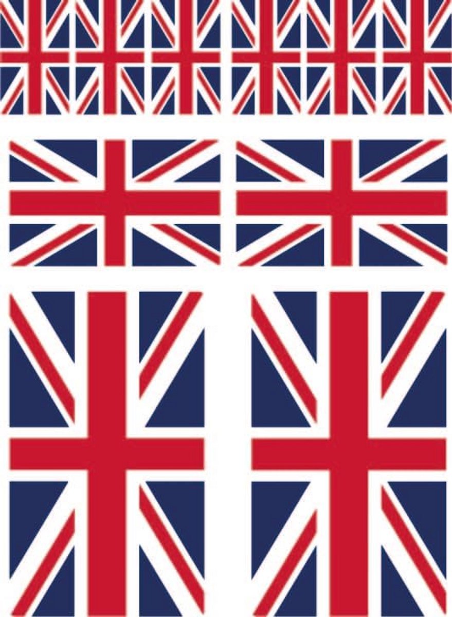 10 Stuks Vlagstickers Verenigd Koninkrijk Union Jack Set UK Auto