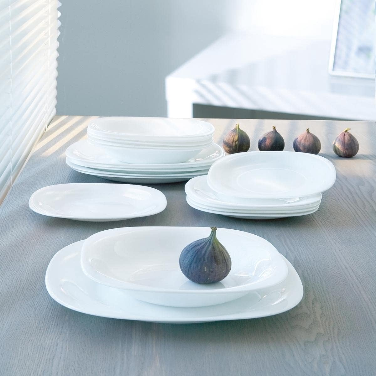 Witte Servies Set van 18 Stukken
