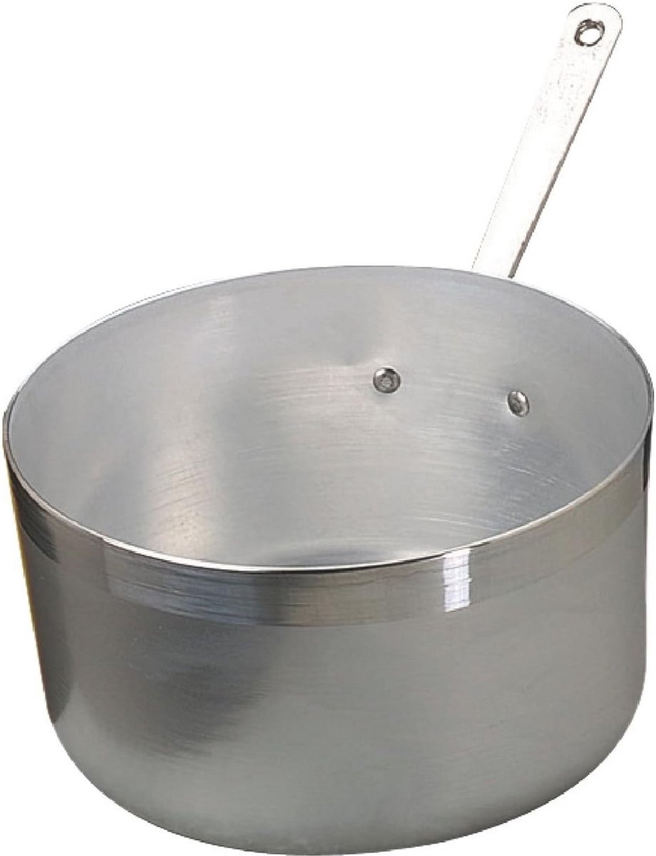 Hoge Aluminium Braadpan met Handvat - Kookpan 18 cm