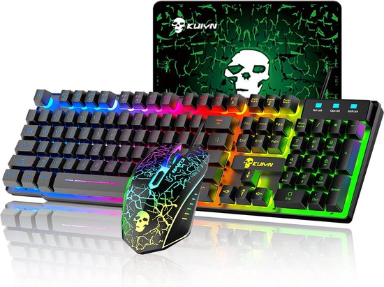 Ergonomisch Gaming Toetsenbord En Muis Combo Met RGB Verlichting Bol ergonomisch-gaming-toetsenbord-en-muis-combo-met-rgb-verlichting-bol