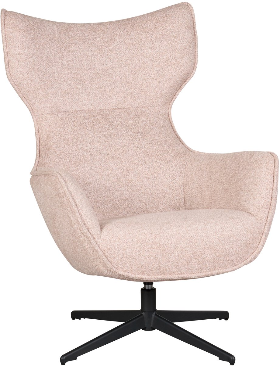 Cortes Fauteuil Zandkleur Stof Leo - 360° Draaibaar - Modern Design