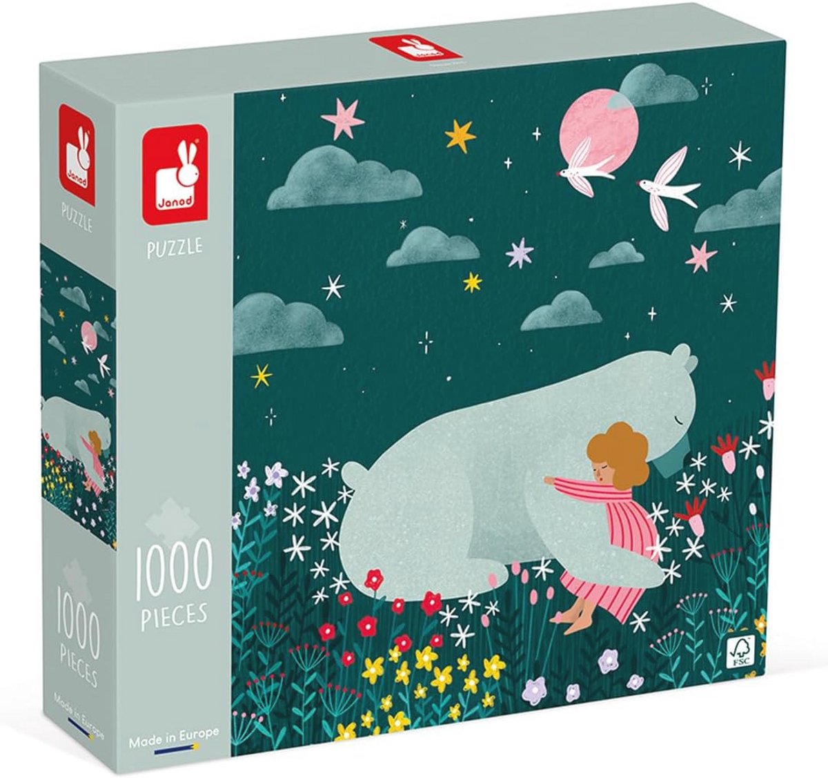 Puzzel van 1000 stukjes voor volwassenen en kinderen - Ontwikkel geduld en behendigheid, FSC-gecertificeerd