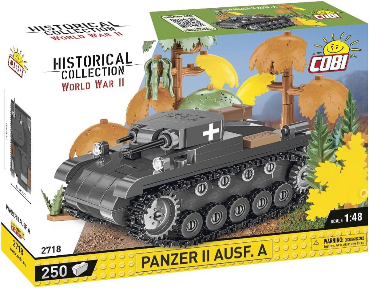 Miniatuur Panzer II Ausf.A Tankmodel van Bouwstenen