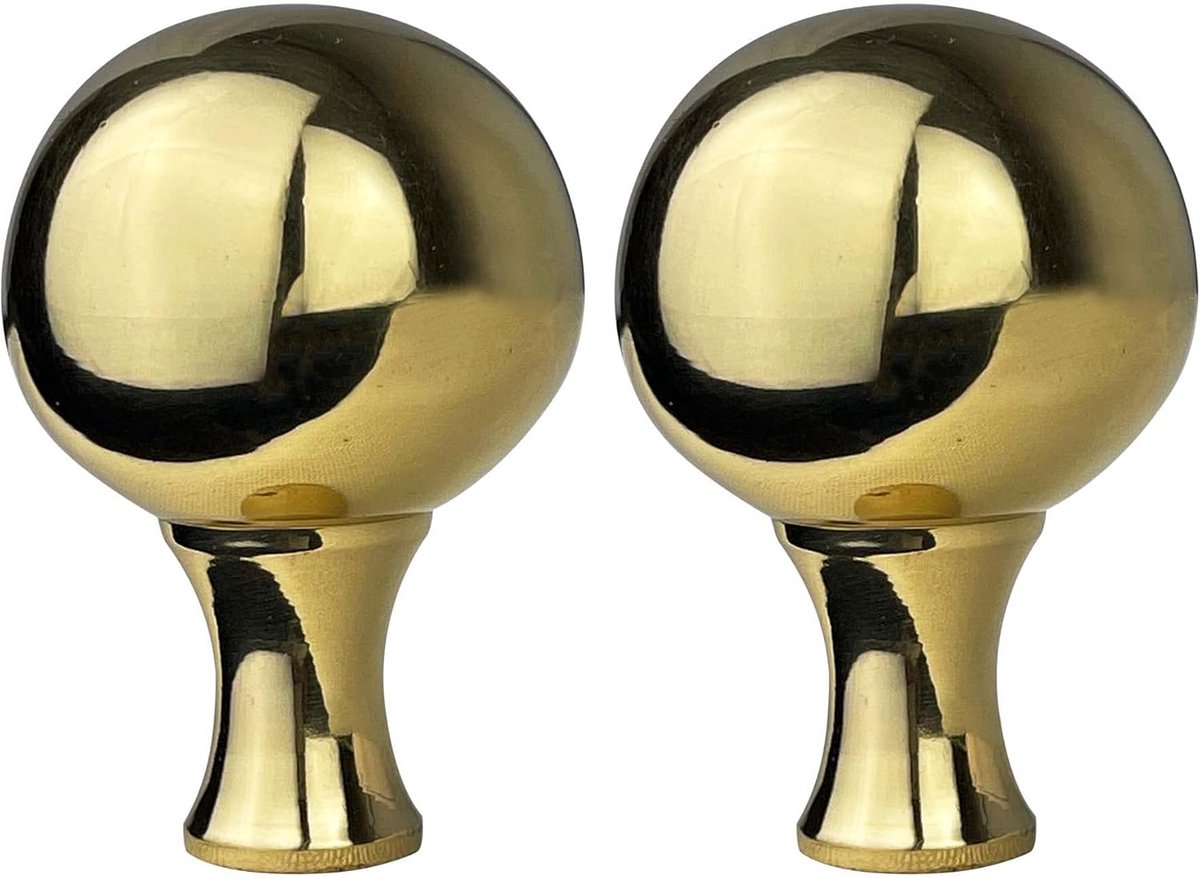 Grote Bal Lamp Finial voor Lamp Shade - Set van 2