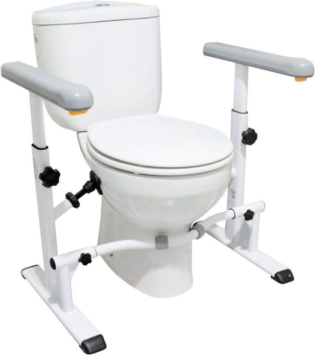 Toilet Frame voor Ouderen en Personen met Beperkingen - Veiligheidshandvatten voor Toilet - Verstelbare Toiletsteun