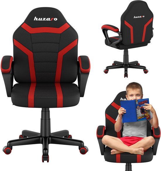 Huzaro Ranger 1.0 Gaming Stoel voor Kinderen - Bureaustoel Kind - Red