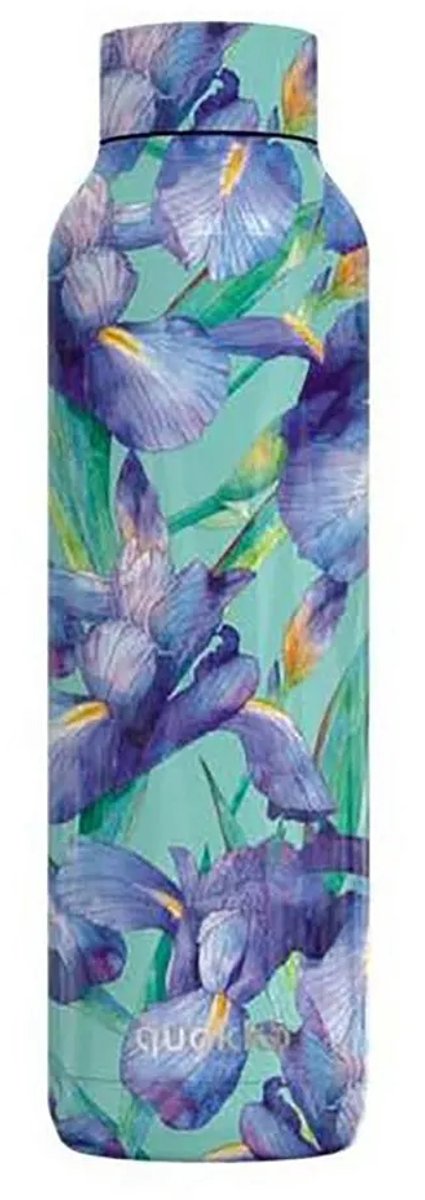 Quokka Blue Irises 630ml Thermosfles Veelkleurig