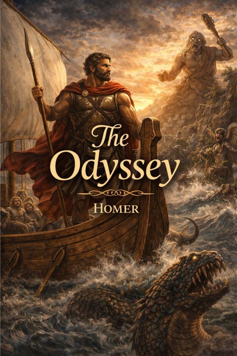 Omslag van The Odyssey (Illustrated)